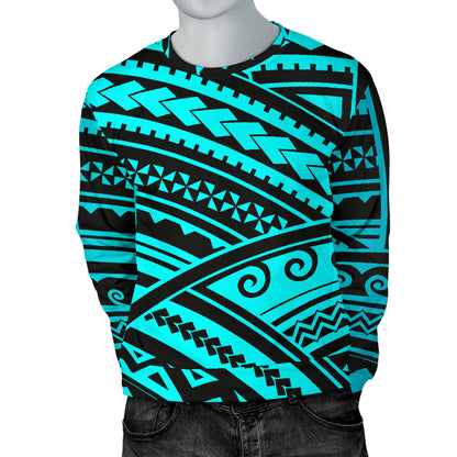Polynesian Tribal Men Long Sleeve Sweatshirt