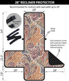 Boho Pattern Print Design 03 Recliner Cover Protector