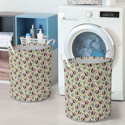 Rooster Print Design Laundry Basket