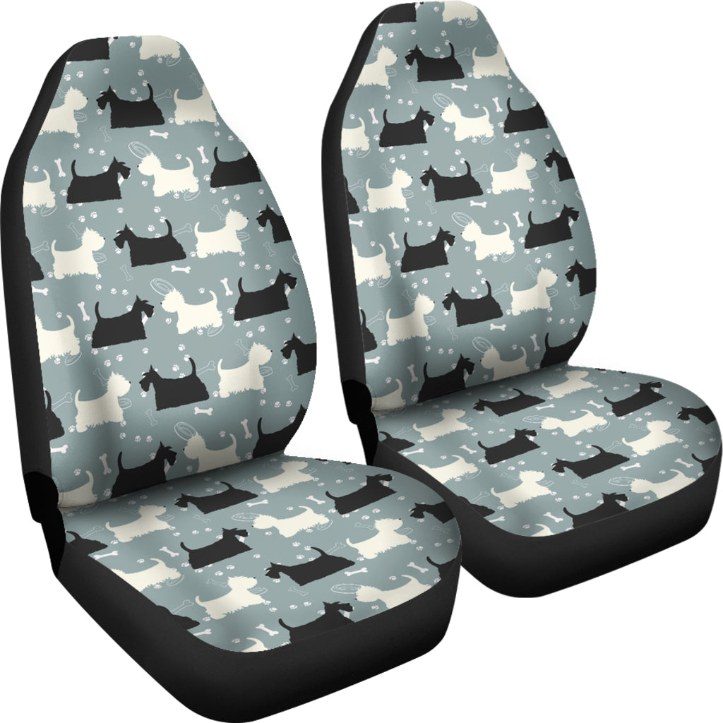 Scottish Terriers Print Design LKS301 Car Seat Covers