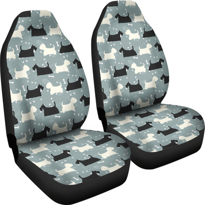 Scottish Terriers Print Design LKS301 Car Seat Covers