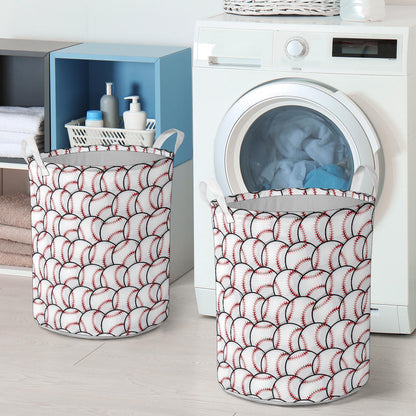 Baseball Pattern Laundry Basket