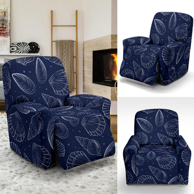 Seashell Print Design LKS3011 Recliner Slipcover