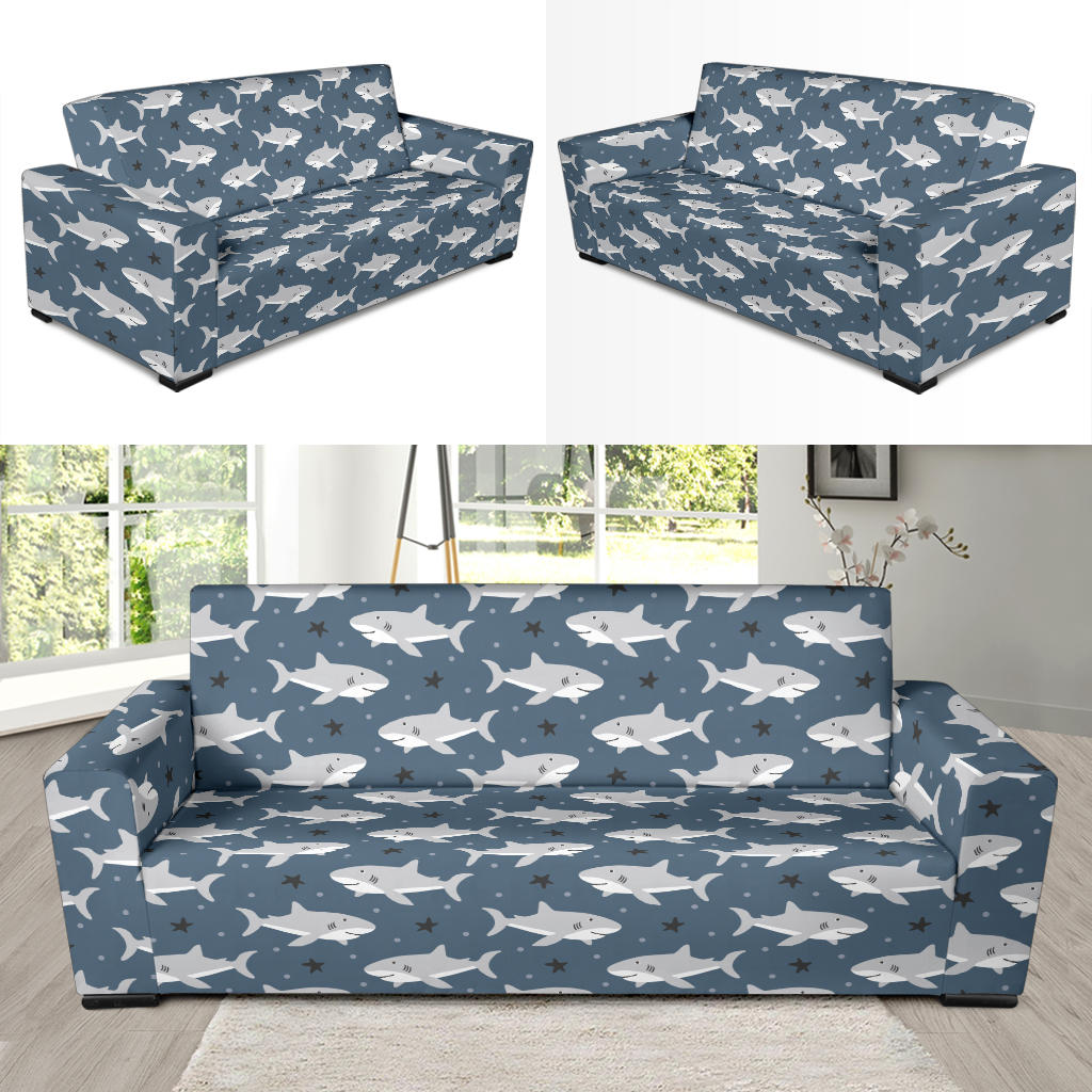 Shark Print Design LKS305 Sofa Slipcover