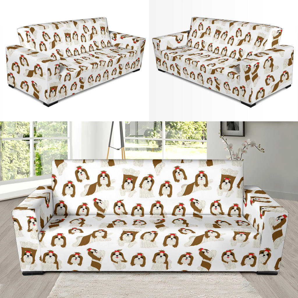 Shih Tzu Print Design LKS302 Sofa Slipcover