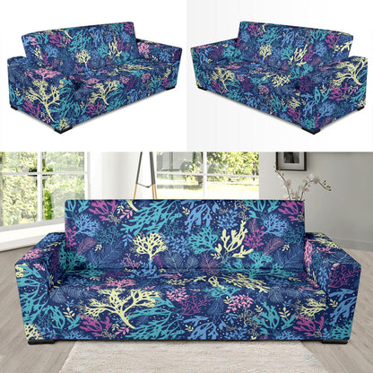 Seaweed Print Design LKS301 Sofa Slipcover