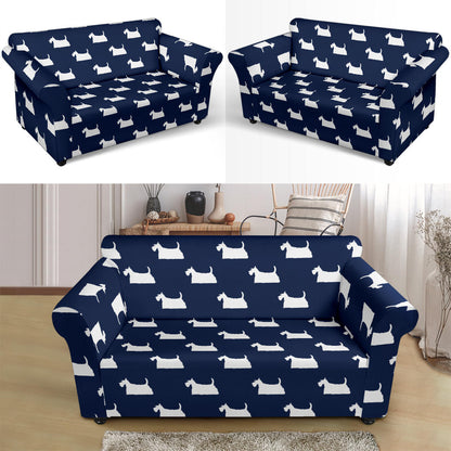 Scottish Terriers Print Design LKS303 Loveseat Couch Slipcover