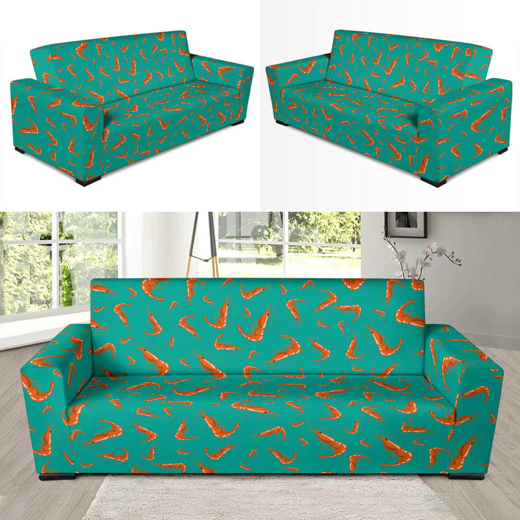 Shrimp Print Design LKS301 Sofa Slipcover