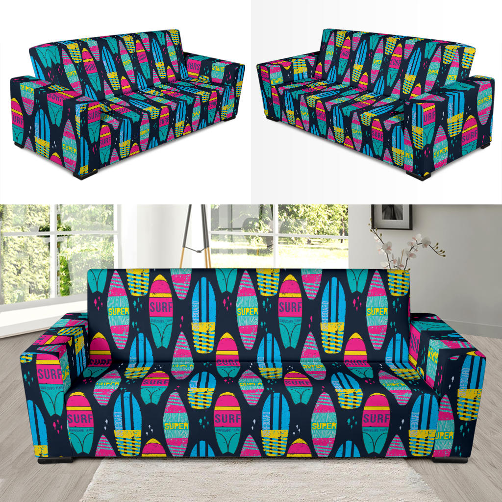 Surfboard Colorful Print Design LKS302 Sofa Slipcover