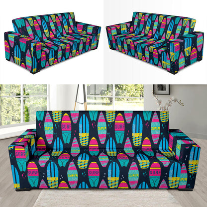Surfboard Colorful Print Design LKS302 Sofa Slipcover