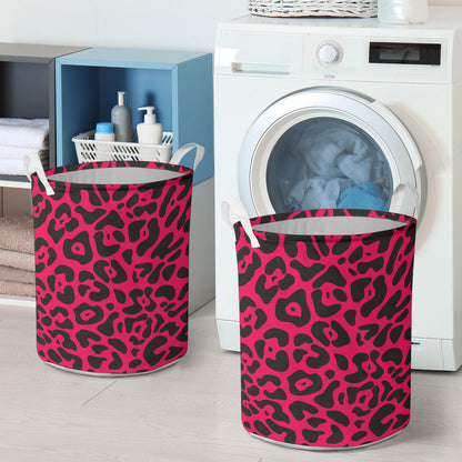Cheetah Pink Print Pattern Laundry Basket