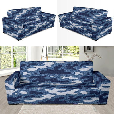 Jean Camouflage Pattern Print Design 05 Sofa Slipcover