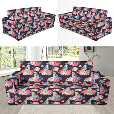 Bluebird Pattern Print Design 02 Sofa Slipcover