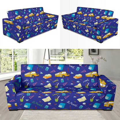 School Bus Print Design LKS307 Sofa Slipcover