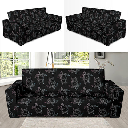 Sea Turtle Print Design LKS3012 Sofa Slipcover