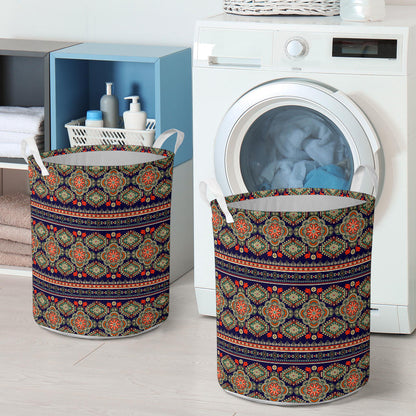 Ethnic Geometric Print Pattern Laundry Basket
