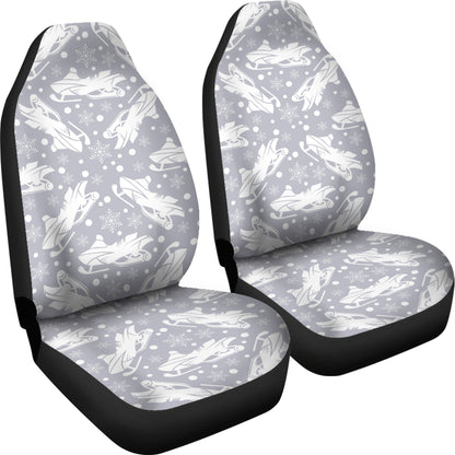 Snowmobile Print Design LKS302 Car Seat Covers