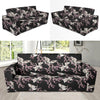 Crane Pattern Print Design 01 Sofa Slipcover