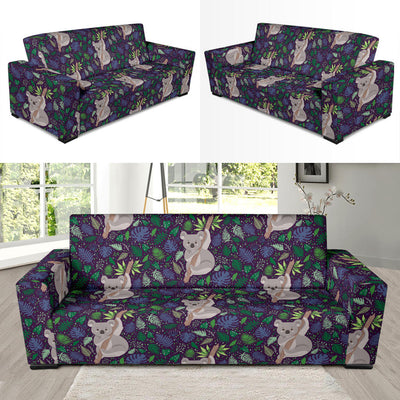 Koala Pattern Print Design 06 Sofa Slipcover