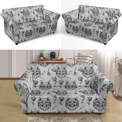 Tribal Pattern Print Design LKS306 Loveseat Couch Slipcover