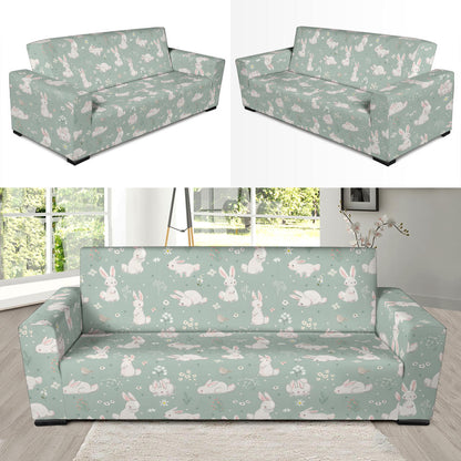 Bunny Pattern Print Design 03 Sofa Slipcover