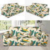 Kingfisher Pattern Print Design 02 Sofa Slipcover