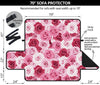 Pink Red Rose Pattern Print Sofa Cover Protector