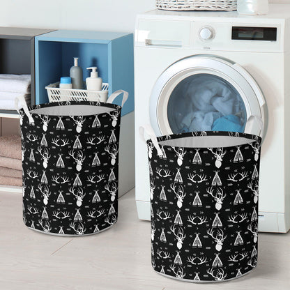 Deer Native Indian Print Pattern Laundry Basket