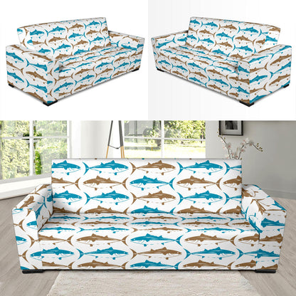 Tuna Fish Print Design LKS301 Sofa Slipcover