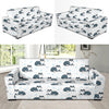 Alaskan Malamute Pattern Print Design 03 Sofa Slipcover