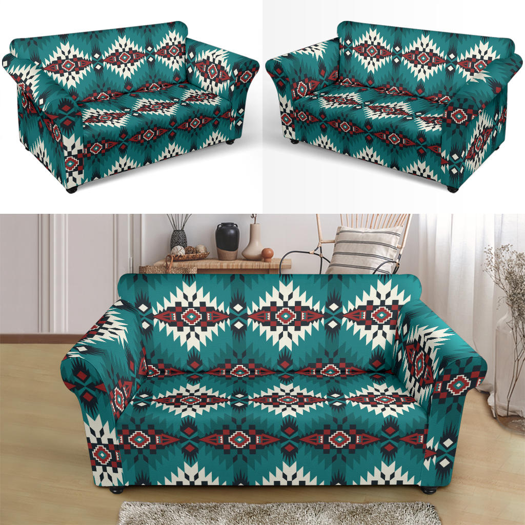 Southwest Pattern Print Design LKS308 Loveseat Couch Slipcover