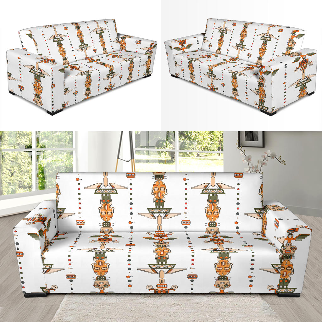 Totem Print Design LKS302 Sofa Slipcover
