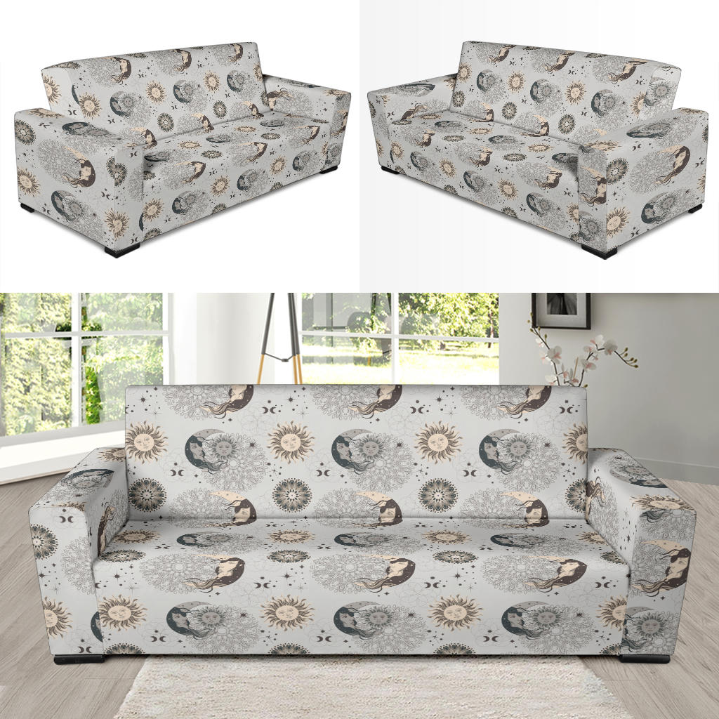 Sun Moon Print Design LKS302 Sofa Slipcover