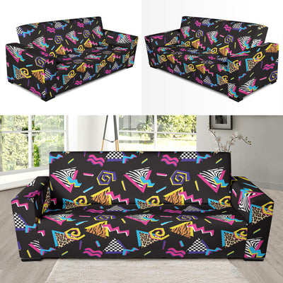 80s Pattern Print Design 3 Sofa Slipcover