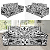 Maori Pattern Print Design 06 Sofa Slipcover