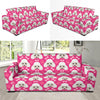 Poodle Pattern Print Design A04 Sofa Slipcover