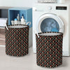 Skull Roses Bone Design Themed Print Laundry Basket