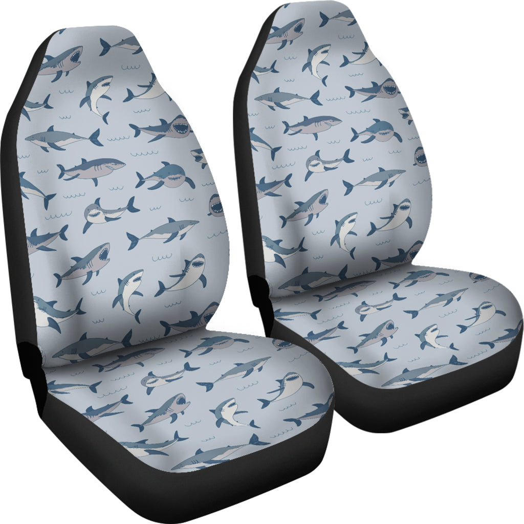 Shark Print Design LKS304 Car Seat Covers