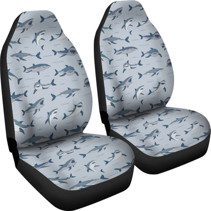 Shark Print Design LKS304 Car Seat Covers