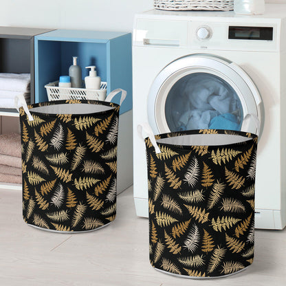 Fern Leave Bright Print Pattern Laundry Basket