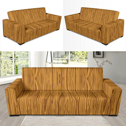 Wood Texture Print Design LKS301 Sofa Slipcover