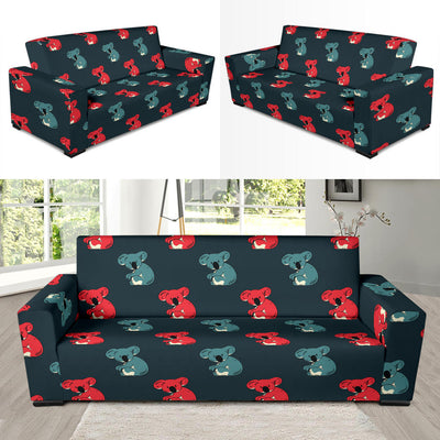 Koala Pattern Print Design 02 Sofa Slipcover