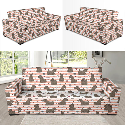 Scottish Terriers Print Design LKS3016 Sofa Slipcover