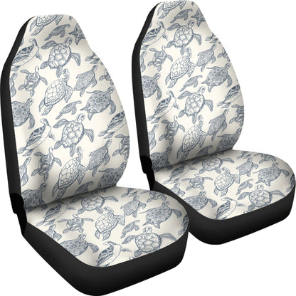 Sea Turtle Print Design LKS304 Car Seat Covers
