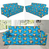 Monkey Pattern Print Design 05 Sofa Slipcover