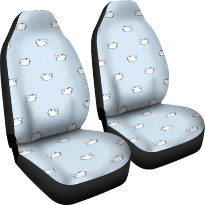 Samoyeds Print Design LKS302 Car Seat Covers