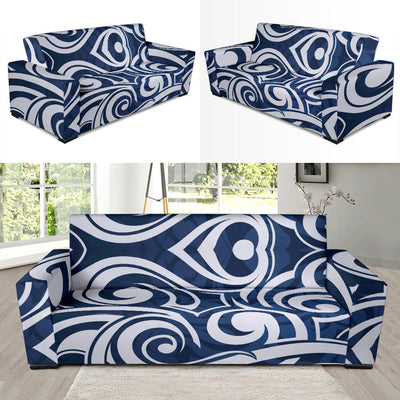 Maori Pattern Print Design 01 Sofa Slipcover