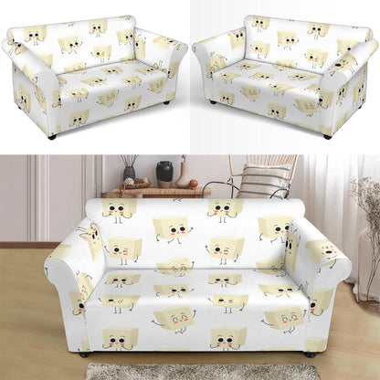 Tofu Print Design LKS301 Loveseat Couch Slipcover