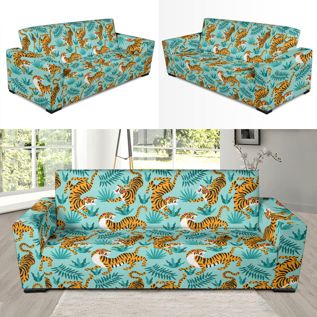 Tiger Print Design LKS304 Sofa Slipcover