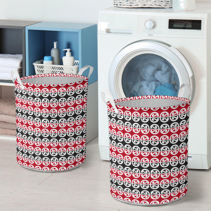 Maori Classic Themed Design Print Laundry Basket